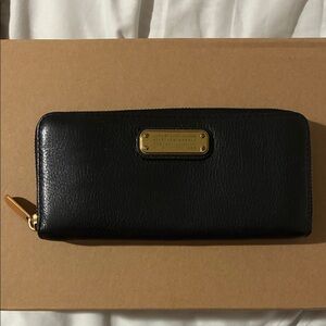 Marc by Marc Jacobs Black Wallet with Gold Accents